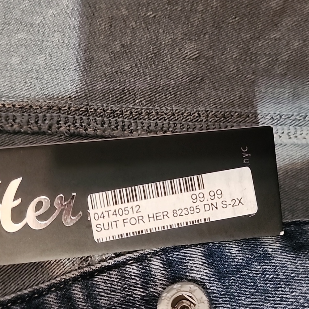 For Her Rhinestone Denim Jacket - Picture 9 of 9